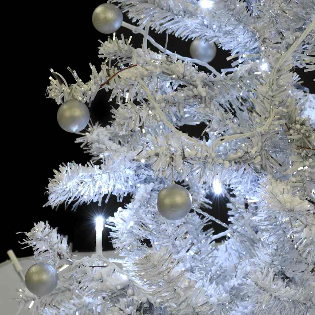 Schneiender Weihnachtsbaum Mit Schirmfuß 75 Cm Weiß
