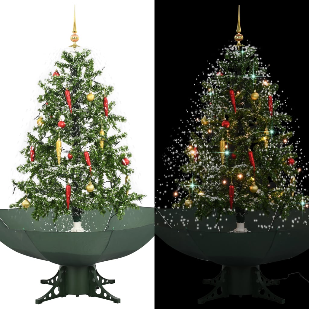 Schneiender Weihnachtsbaum Mit Schirmfuß 75 Cm Grün