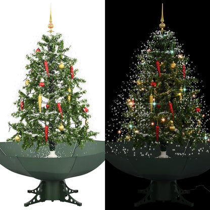 Schneiender Weihnachtsbaum Mit Schirmfuß 75 Cm Grün