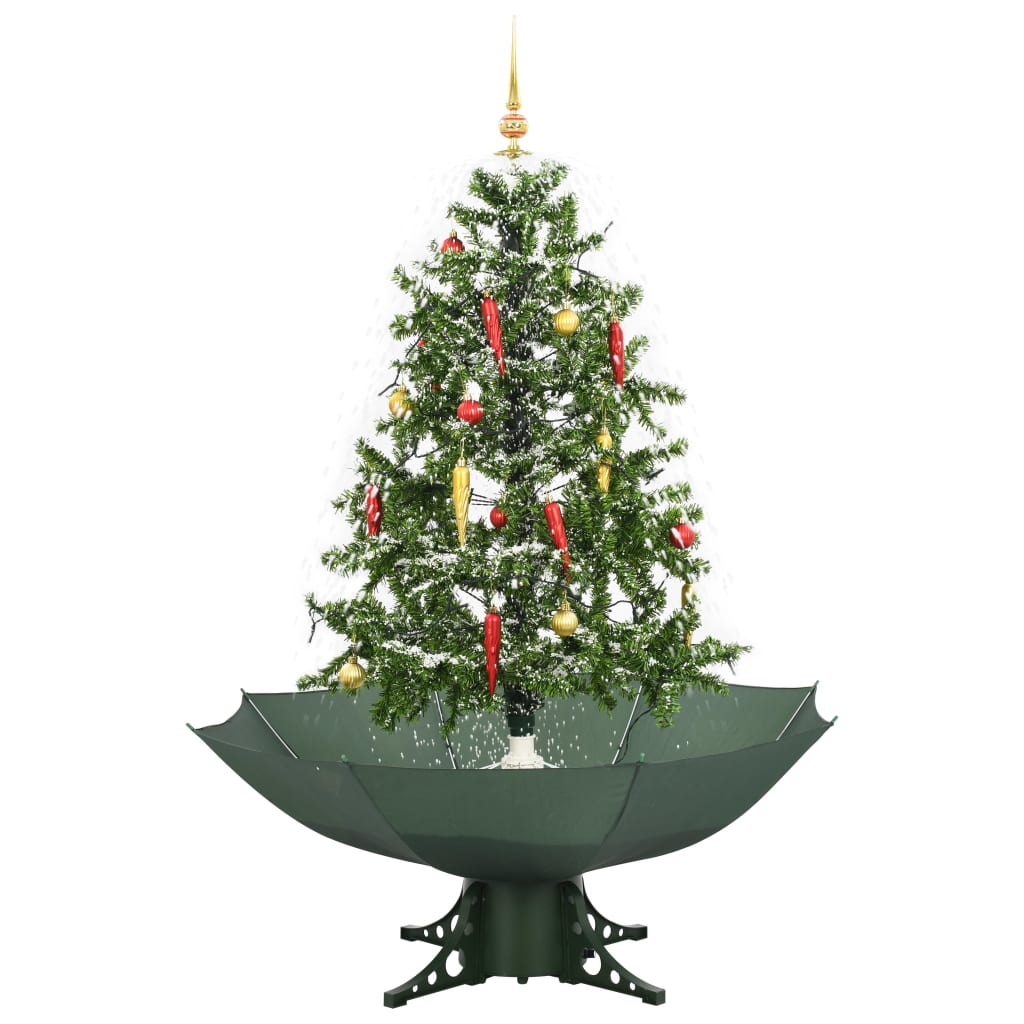 Schneiender Weihnachtsbaum Mit Schirmfuß 140 Cm Grün