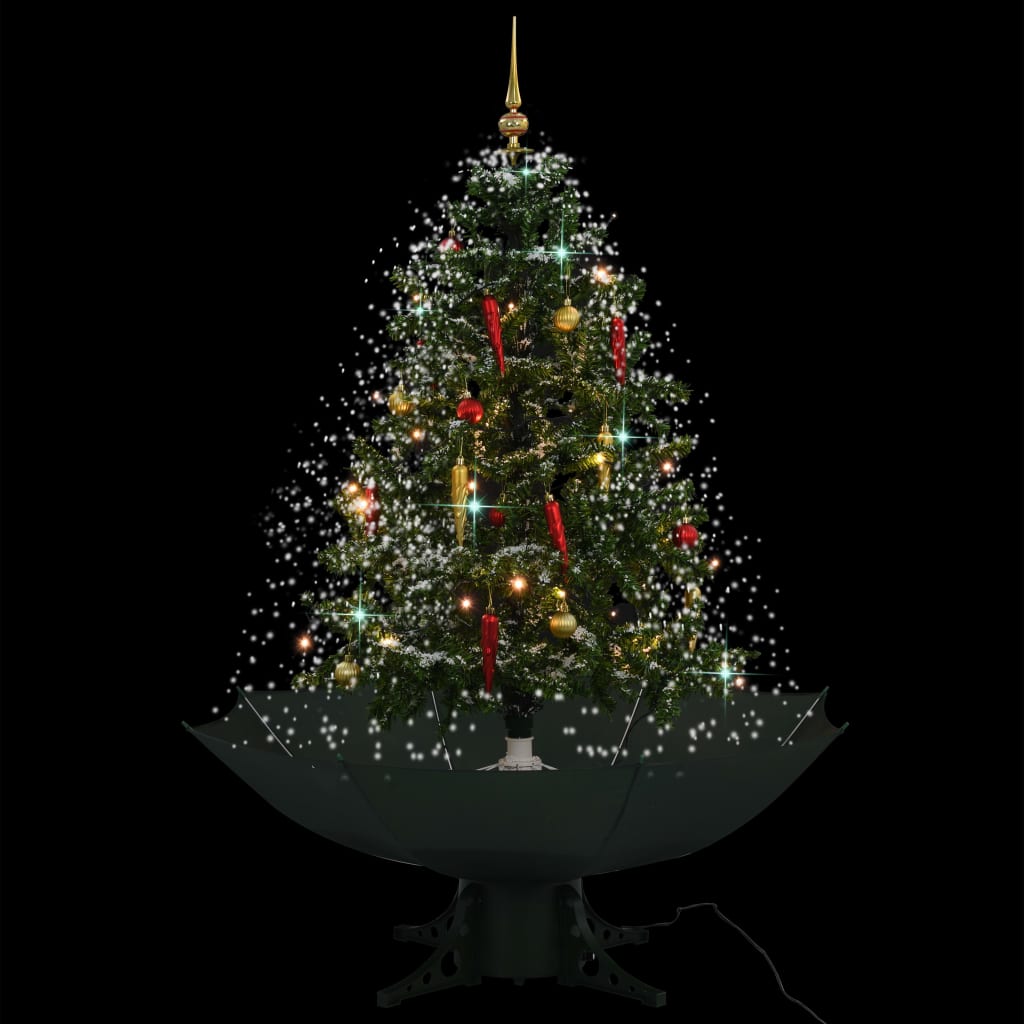 Schneiender Weihnachtsbaum Mit Schirmfuß 140 Cm Grün