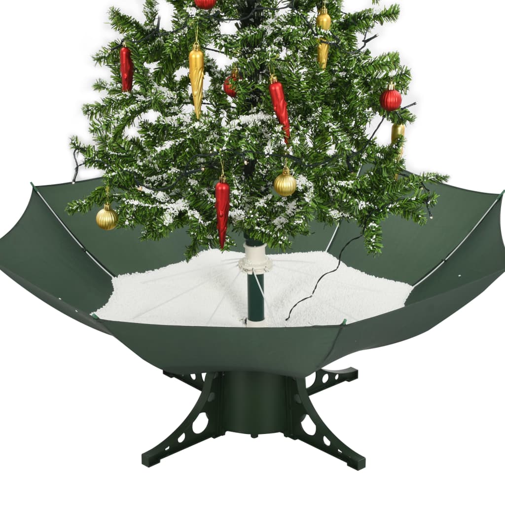 Schneiender Weihnachtsbaum Mit Schirmfuß 140 Cm Grün