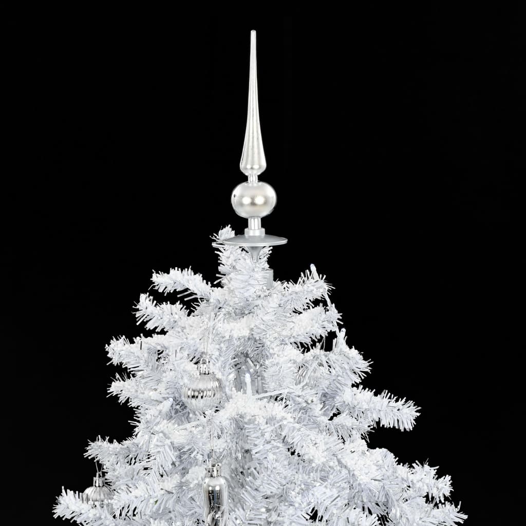 Schneiender Weihnachtsbaum Mit Schirmfuß 140 Cm Weiß