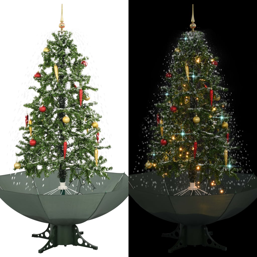 Schneiender Weihnachtsbaum Mit Schirmfuß 75 Cm Grün