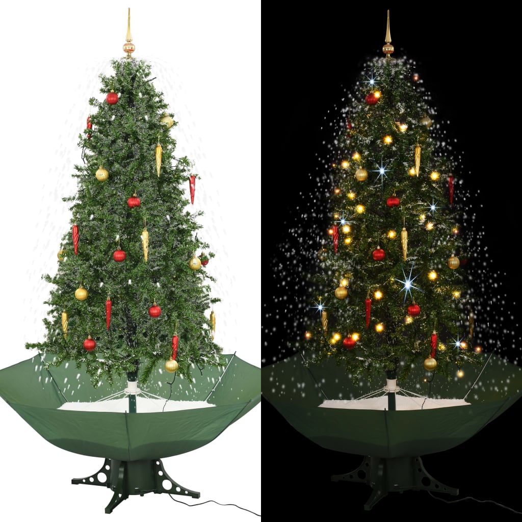 Schneiender Weihnachtsbaum Mit Schirmfuß 75 Cm Grün