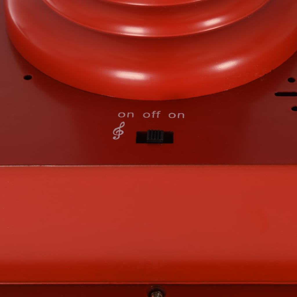 Weihnachts-Straßenlampe Mit Weihnachtsmann Led Schwarz Und Rot