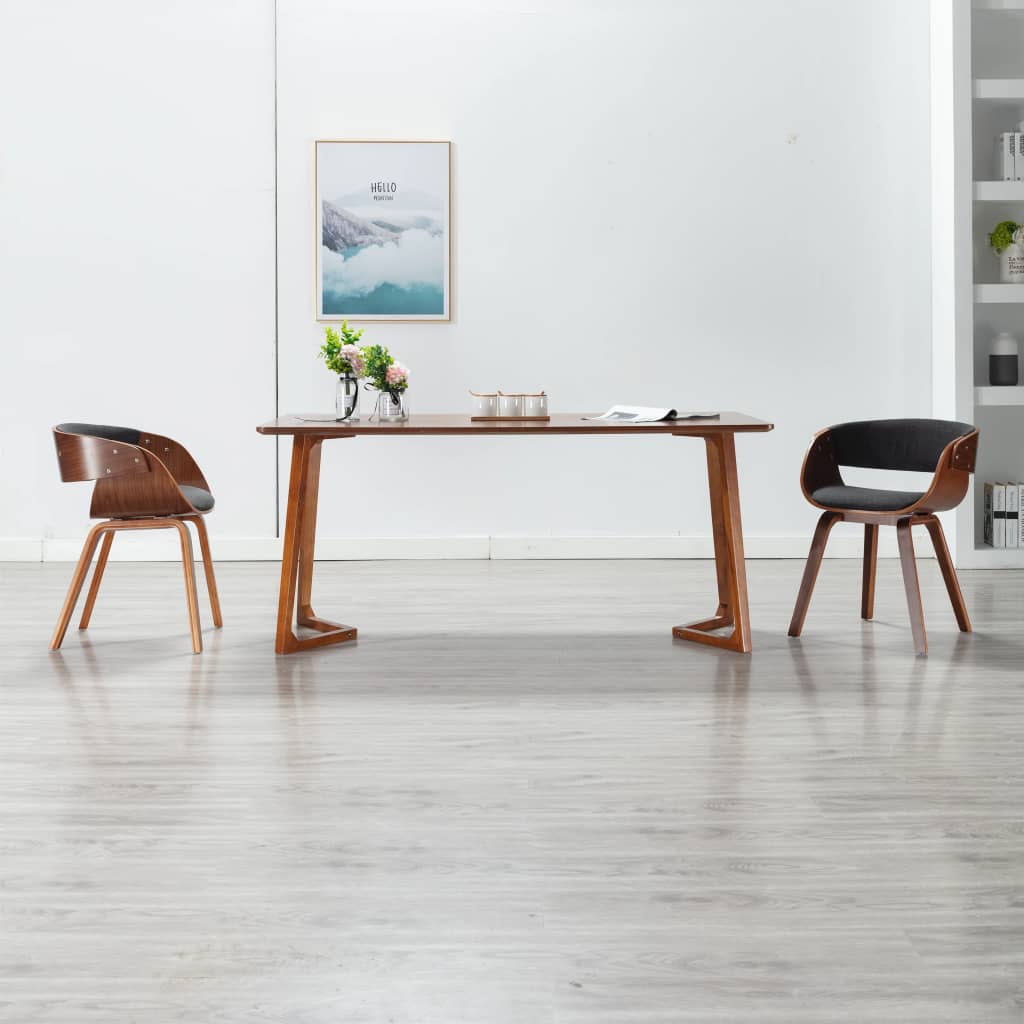 Esszimmerstühle 2 Stk. Schwarz Bugholz Und Kunstleder
