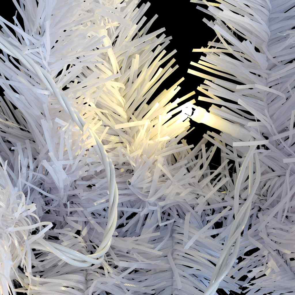 Weihnachtsgirlande Mit Led-Lichtern Weiß