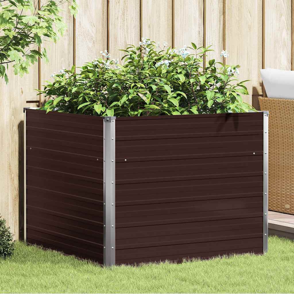 Hochbeet 100 X 100 X 77 Cm Verzinkter Stahl