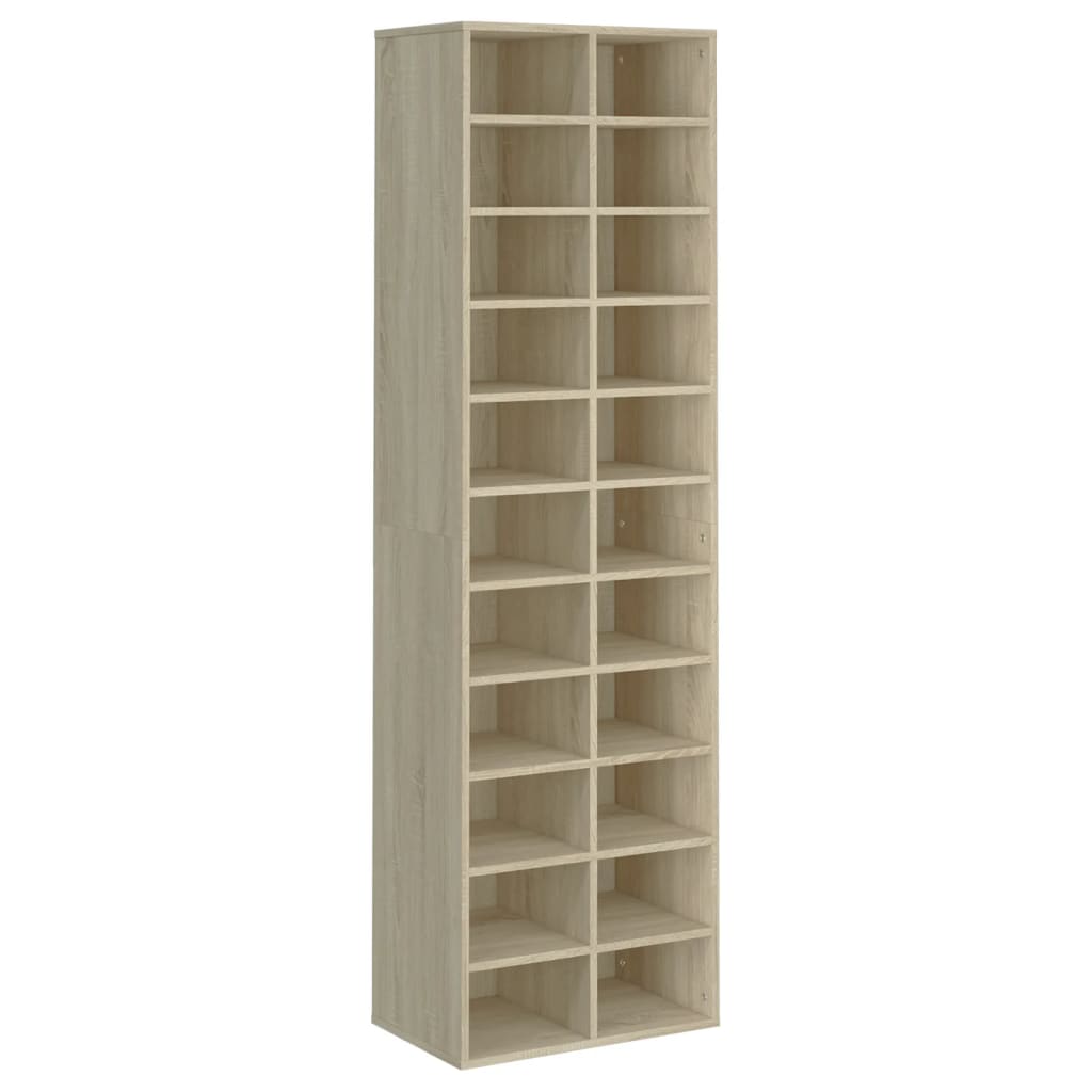 Schuhschrank Sonoma-Eiche 54X34X183 Cm Holzwerkstoff Sonoma Eiche