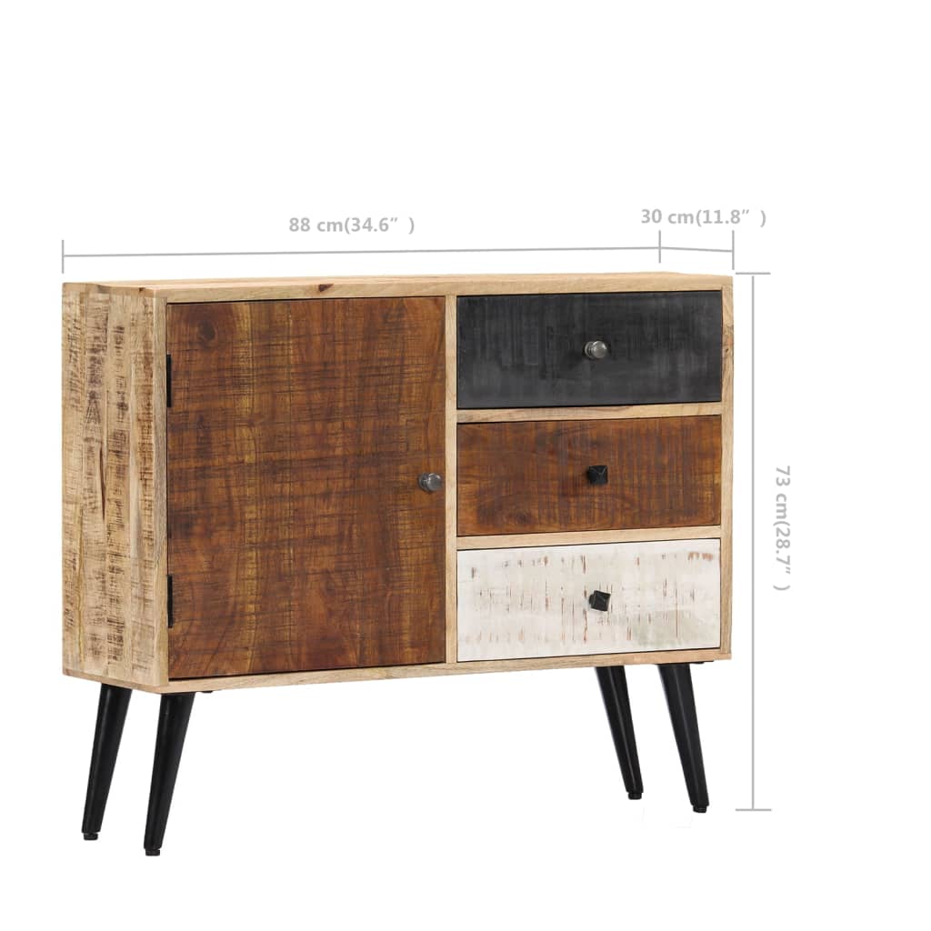 Sideboard 88×30×73 Cm Mango-Massivholz