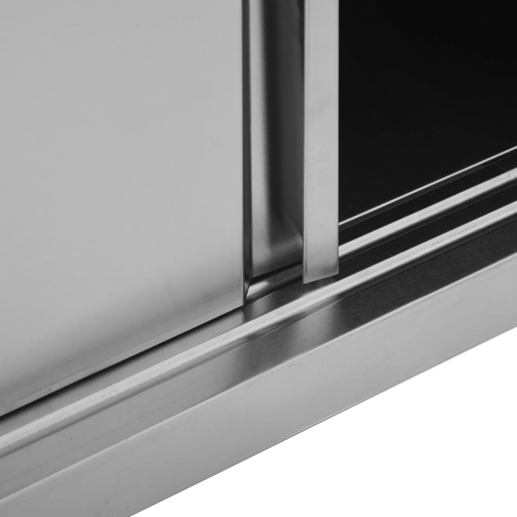 Wandhängeschrank Mit Schiebetüren 90×40×50 Cm Edelstahl
