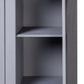 Kleiderschrank 3-Türig 118×50×171,5 Cm Kiefer Panama Serie Grau