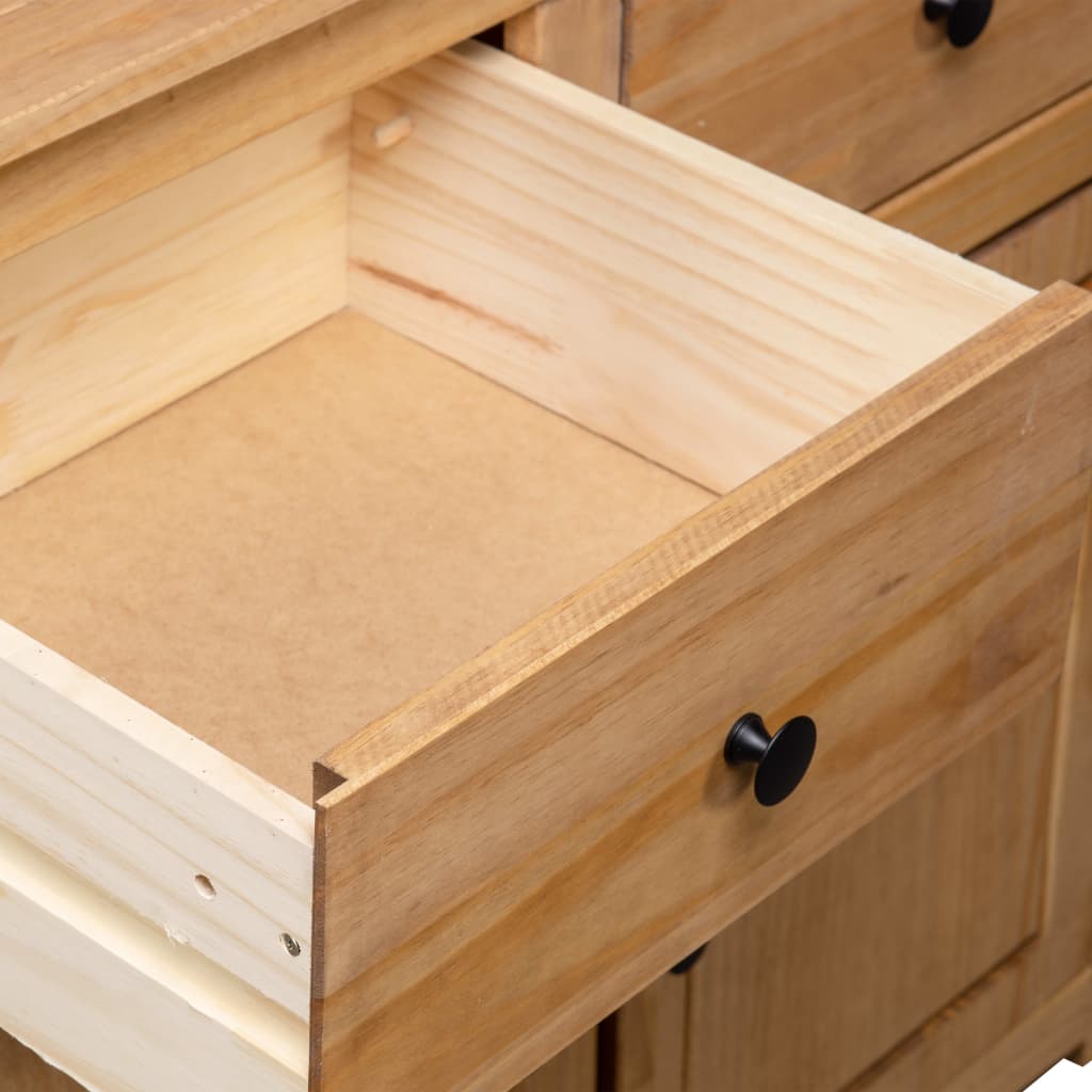 Sideboard 93X40X80 Cm Kiefernholz Panama