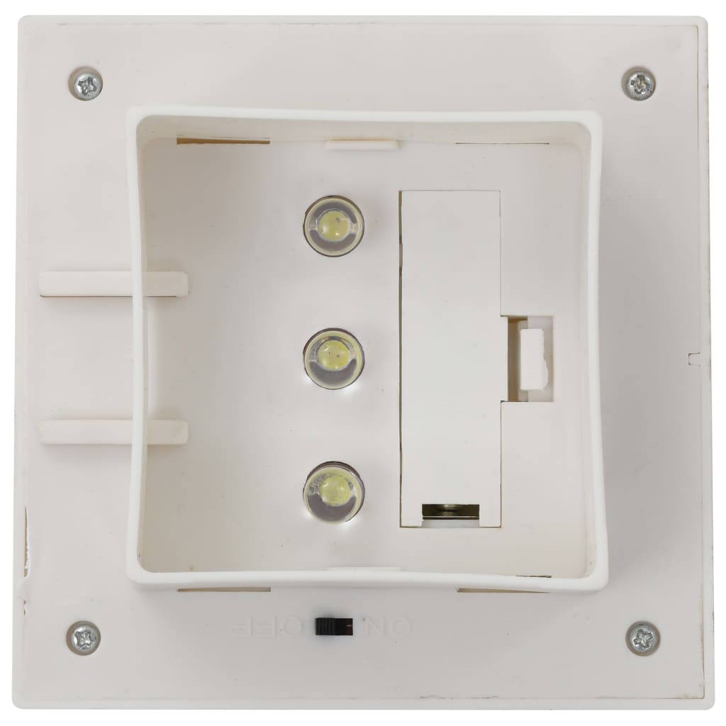 Solar-Außenleuchten 12 Stk. Led Rechteckig 12 Cm