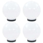 Led-Gartenleuchten 4 Stk. Kugelförmig Pmma