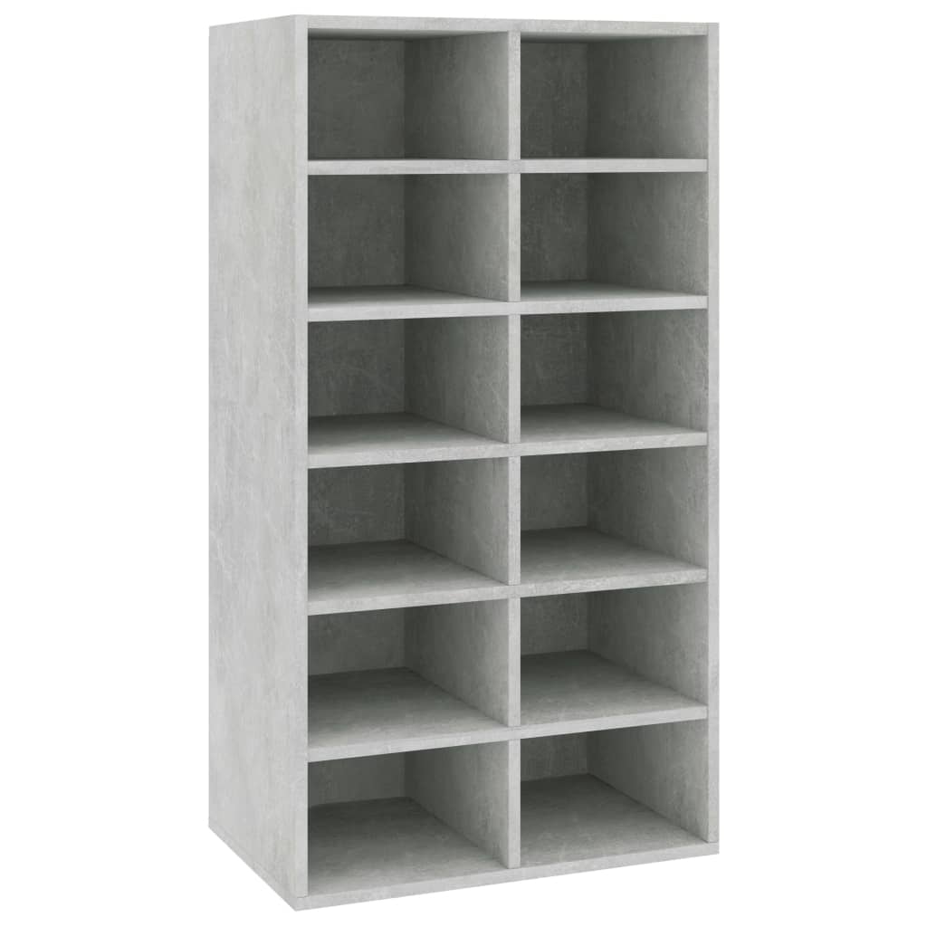 Schuhregal 54X34X100,5 Cm Holzwerkstoff Betongrau