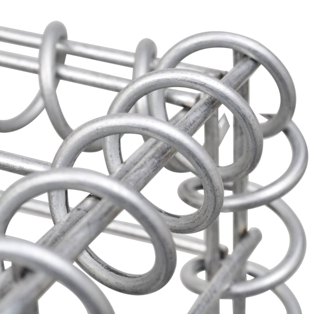 Gabionen-Hochbeet Trapezform Verzinkter Stahl