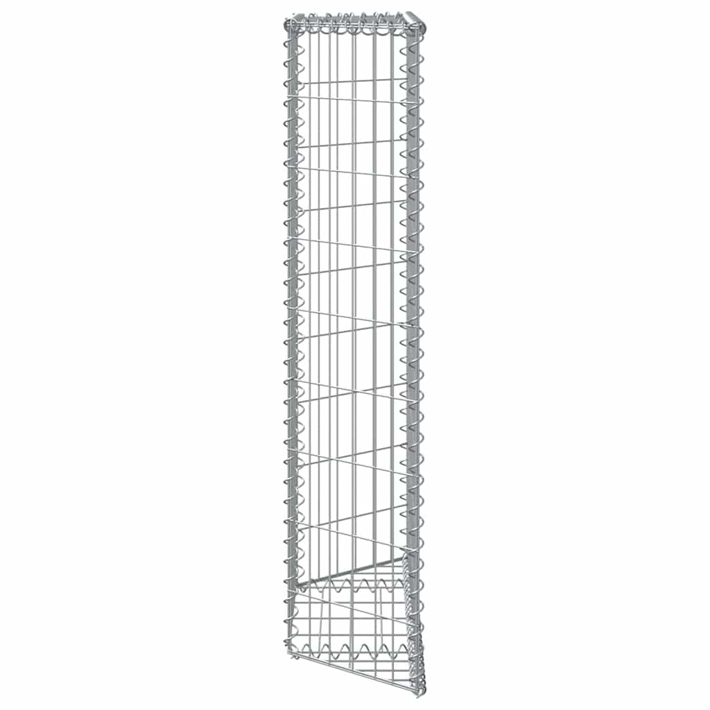Gabionen-Hochbeet Trapezform Verzinkter Stahl