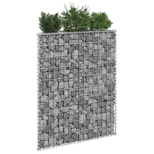 Gabionen-Hochbeet Trapezform Verzinkter Stahl