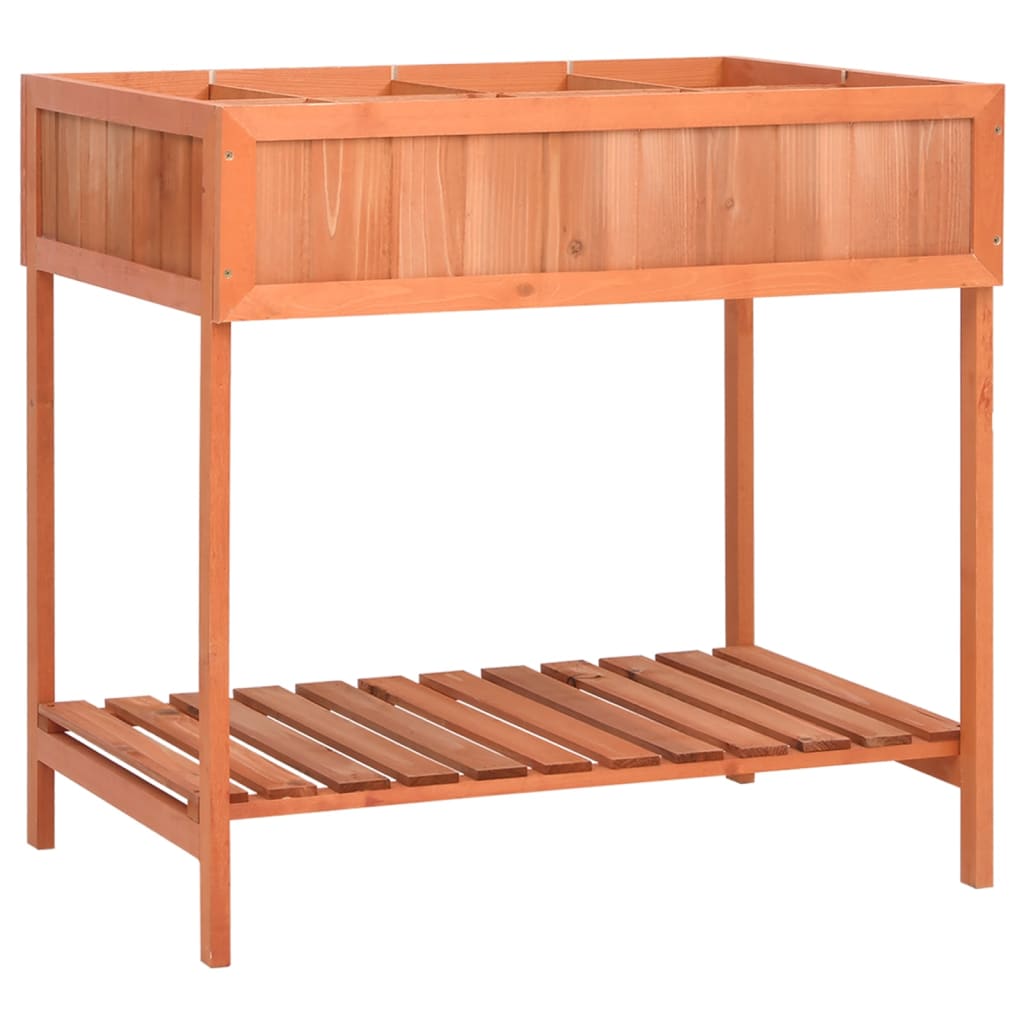 Pflanzgefäß Für Kräuter 80X60X80 Cm Massivholz Tanne Schwarz