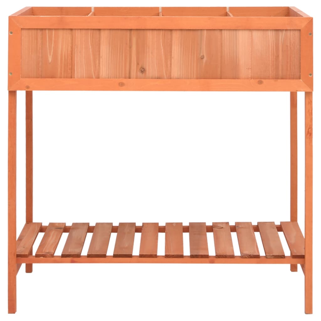 Pflanzgefäß Für Kräuter 80X60X80 Cm Massivholz Tanne Schwarz