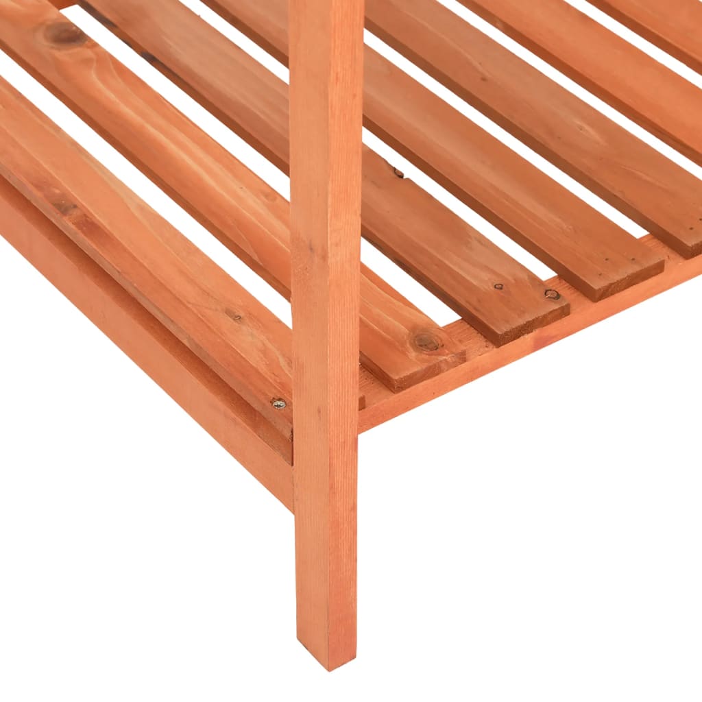 Pflanzgefäß Für Kräuter 80X60X80 Cm Massivholz Tanne Schwarz