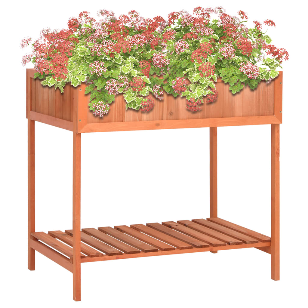 Pflanzgefäß Für Kräuter 80X60X80 Cm Massivholz Tanne Schwarz