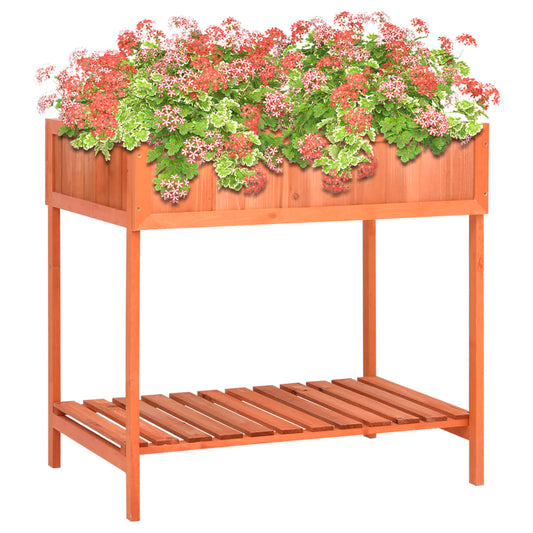 Pflanzgefäß Für Kräuter 80X60X80 Cm Massivholz Tanne Schwarz