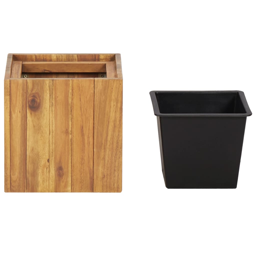 Garten-Hochbeet 24,5X24,5X25 Cm Massivholz Akazie