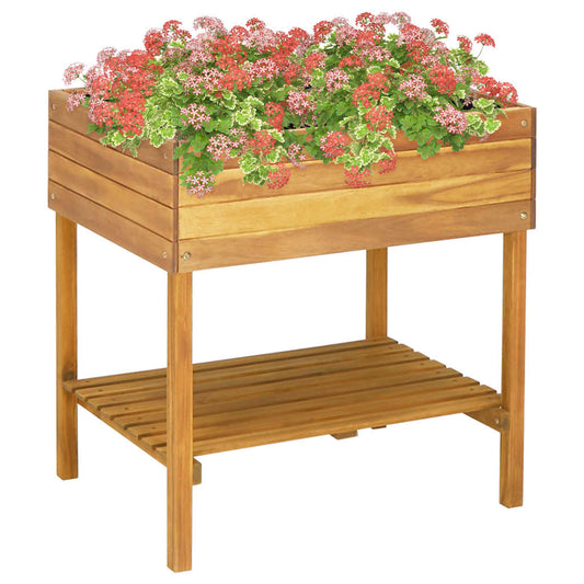Hochkübel 78,5 X 58,5 X 78,5 Cm Massivholz Akazie
