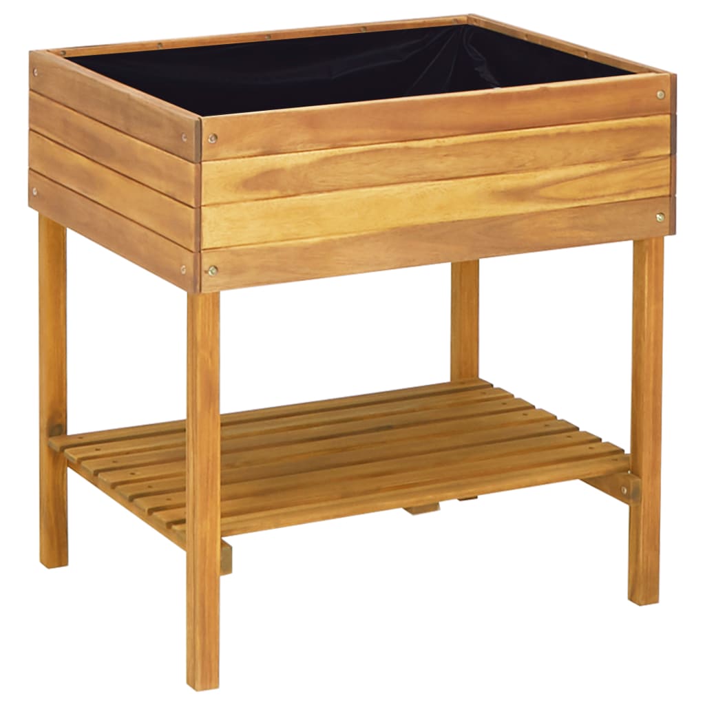 Hochkübel 78,5 X 58,5 X 78,5 Cm Massivholz Akazie