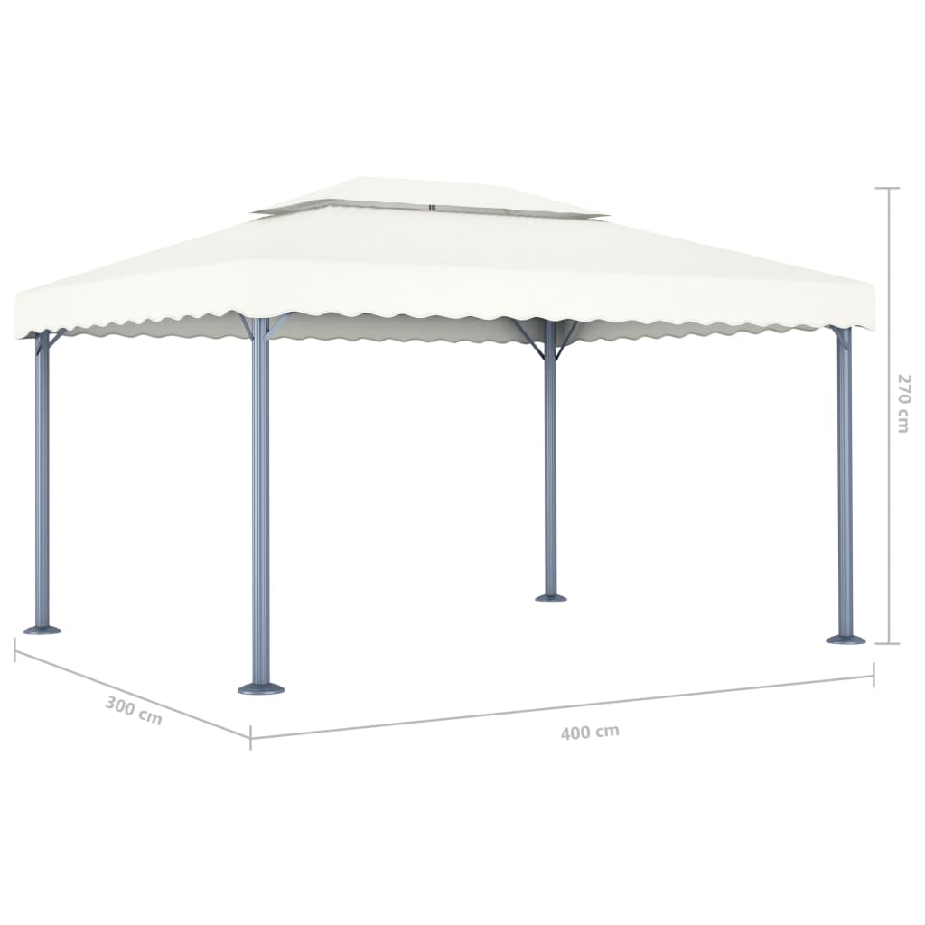 Pavillon 400 X 300 Cm Aluminium