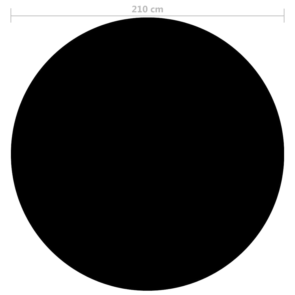 Poolabdeckung 210 Cm Pe Schwarz