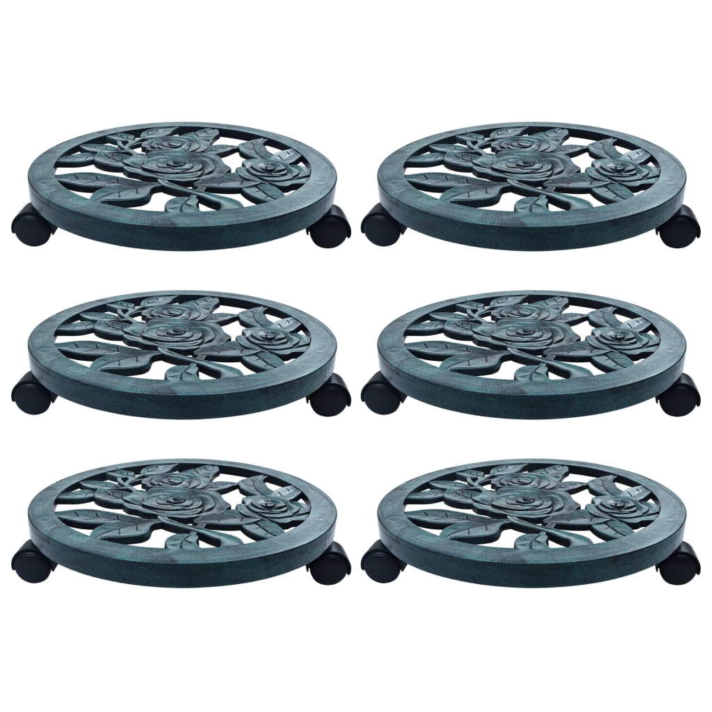 Pflanzenroller 6 Stk. Bronze Kunststoff