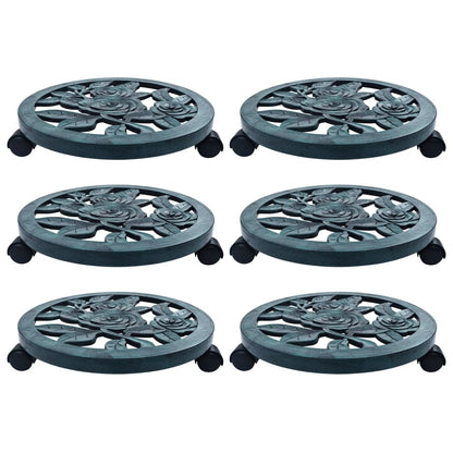 Pflanzenroller 6 Stk. Bronze Kunststoff