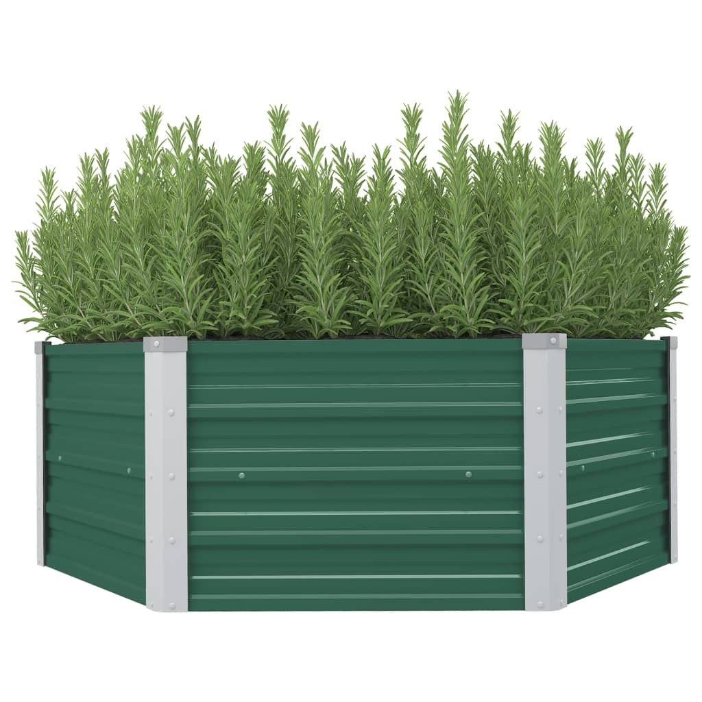 Garten-Hochbeet Verzinkter Stahl Grün