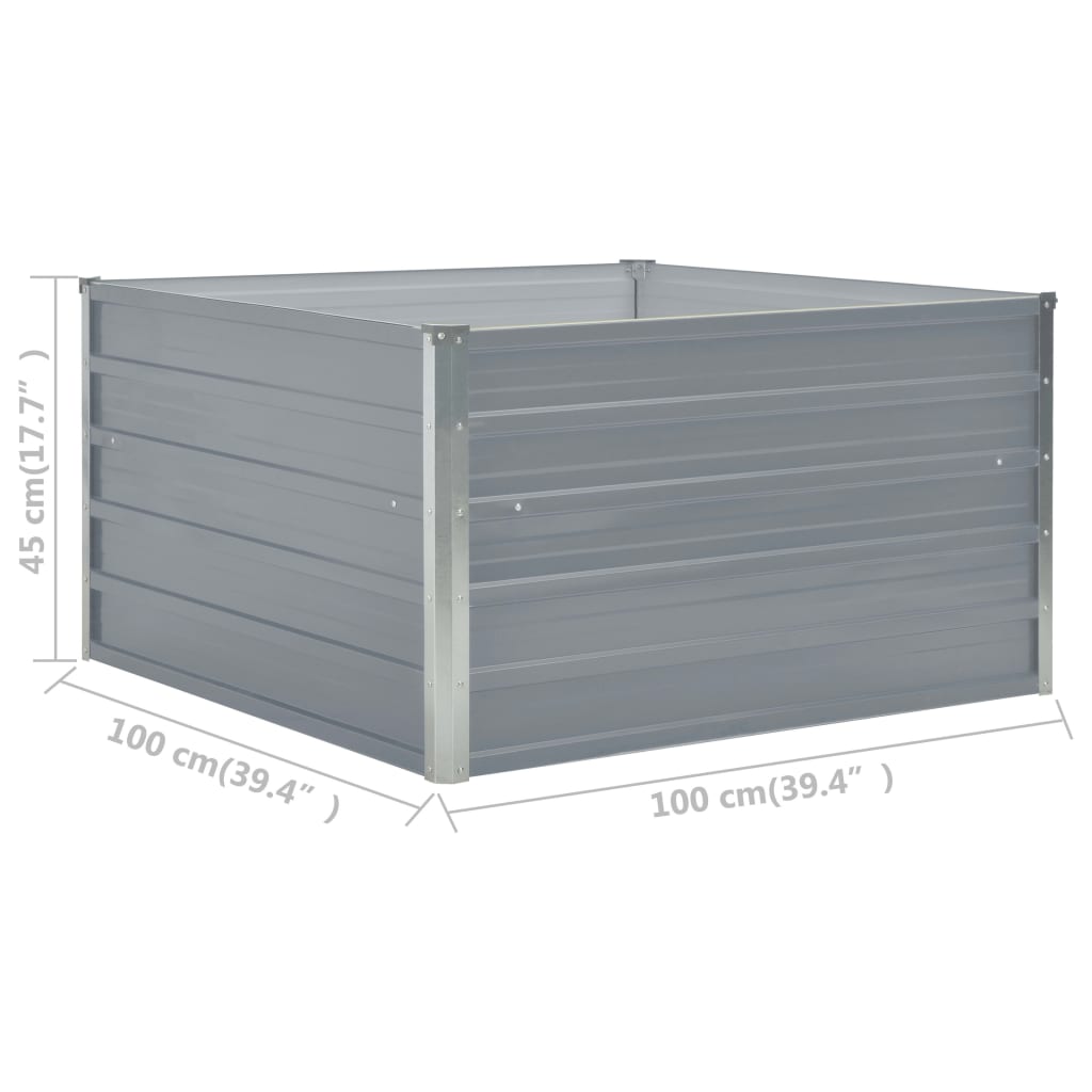 Hochbeet 100 X 100 X 45 Cm Verzinkter Stahl