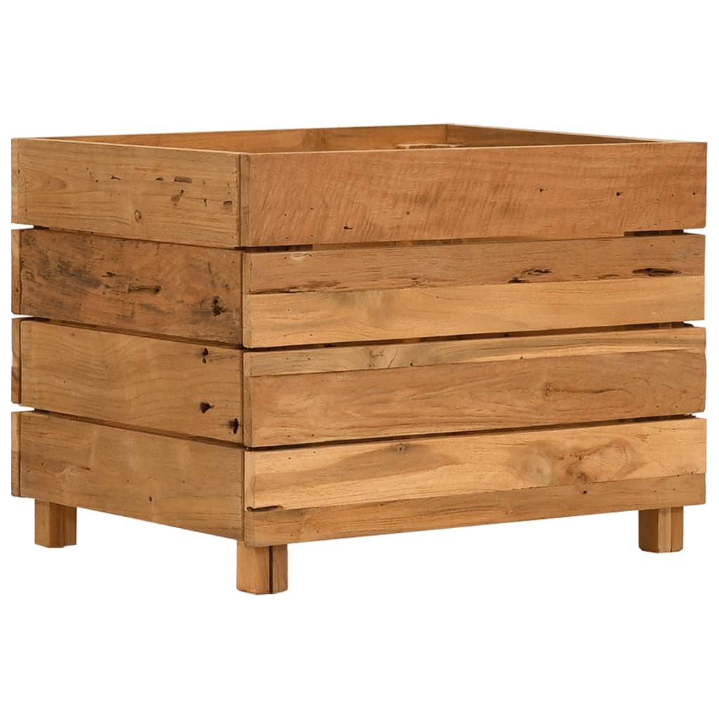 Hochbeet Teak Altholz Und Stahl