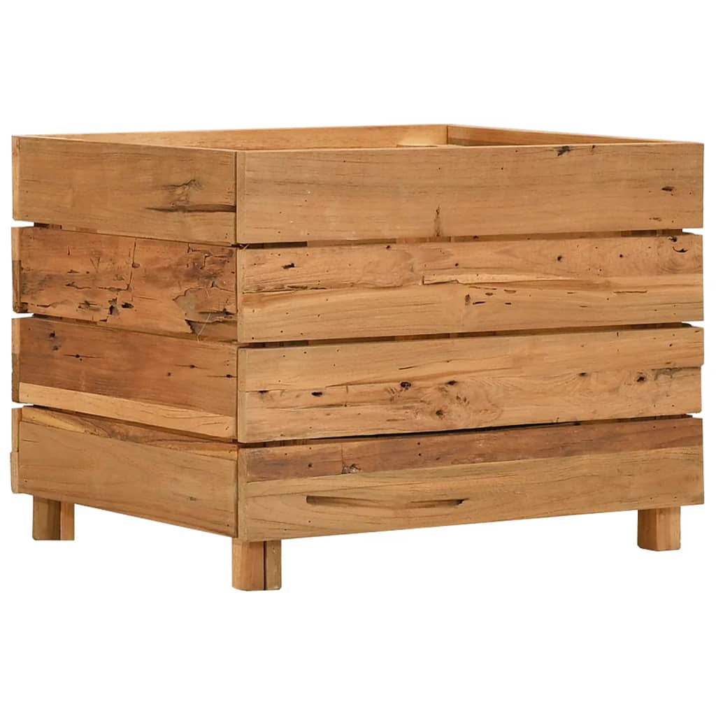 Hochbeet Teak Altholz Und Stahl