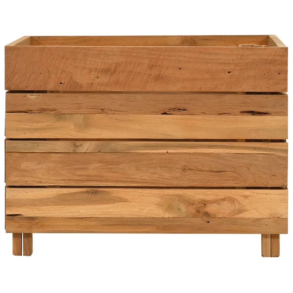 Hochbeet Teak Altholz Und Stahl