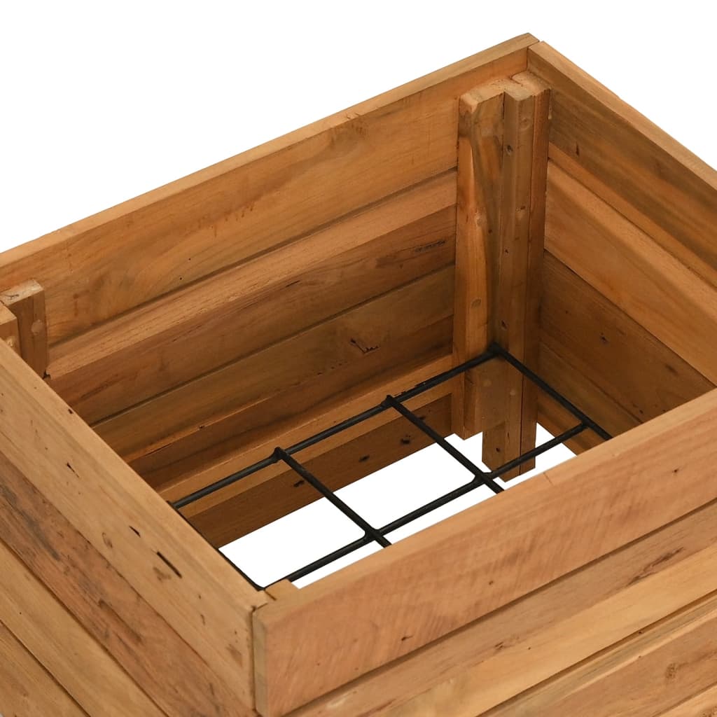 Hochbeet Teak Altholz Und Stahl