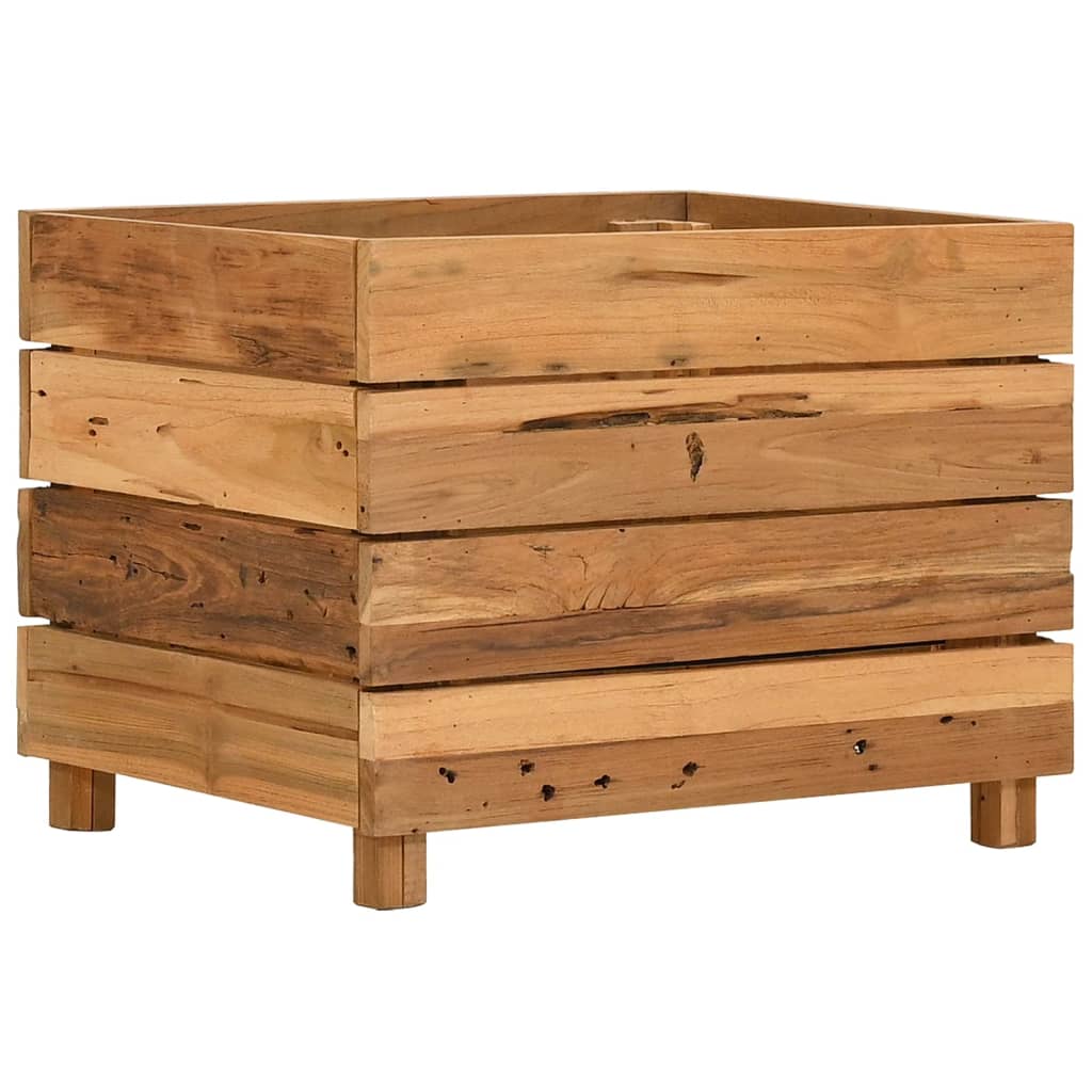 Hochbeet Teak Altholz Und Stahl