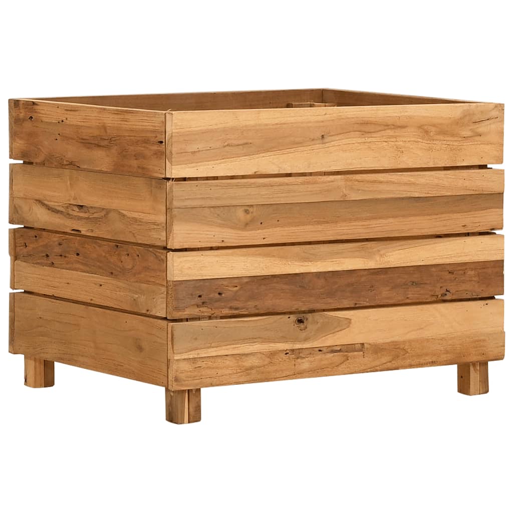 Hochbeet Teak Altholz Und Stahl