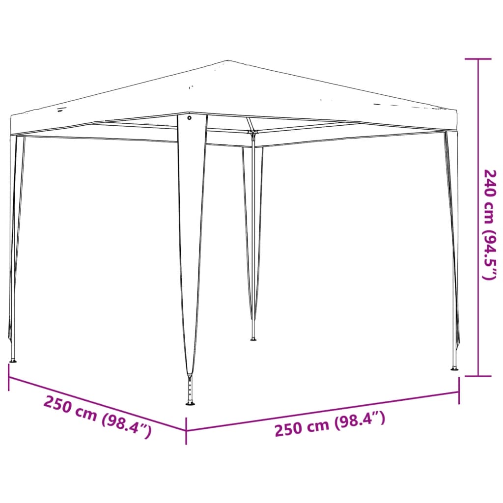 Partyzelt 2,5X2,5 M