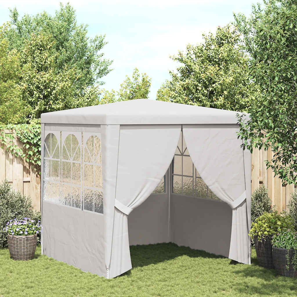 Profi-Partyzelt Mit Seitenwänden 2×2M 90 G/M²
