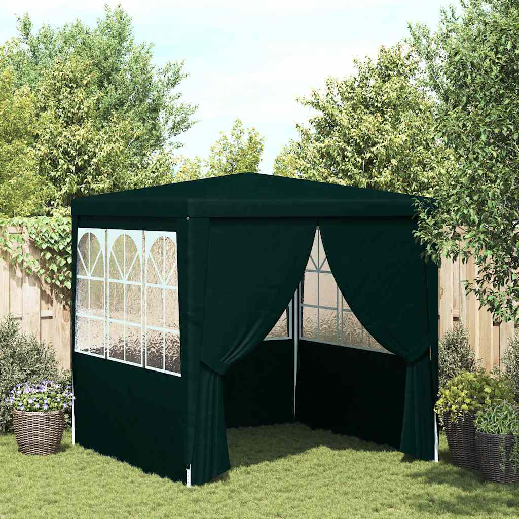 Profi-Partyzelt Mit Seitenwänden 2×2M 90 G/M²