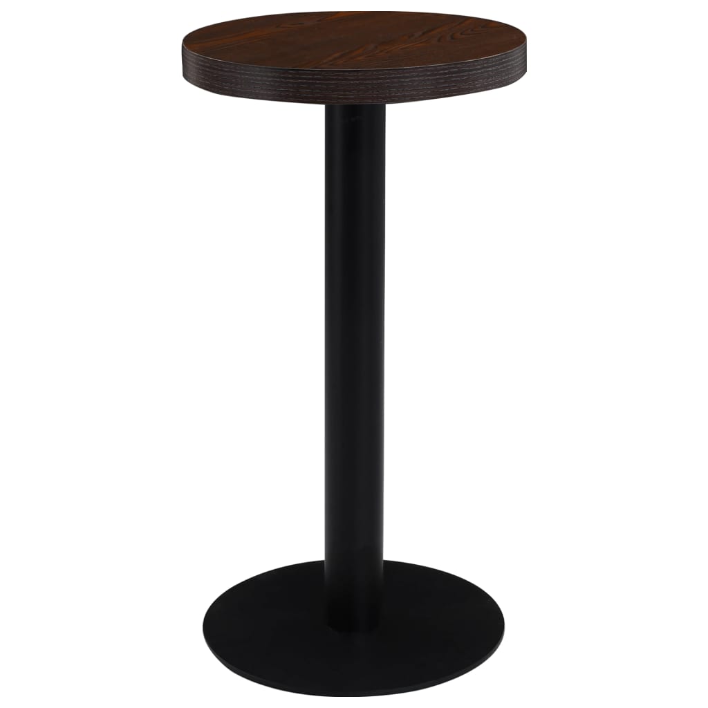 Bistrotisch Dunkelbraun 40 Cm Mdf