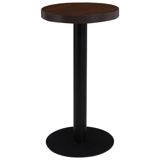 Bistrotisch Dunkelbraun 40 Cm Mdf