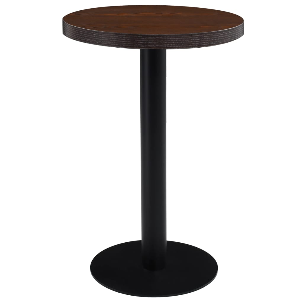 Bistrotisch Dunkelbraun 50 Cm Mdf